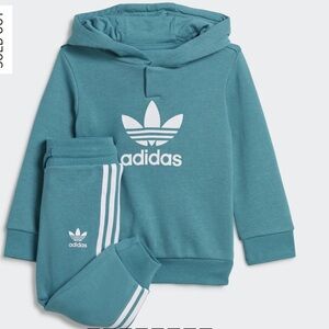 Adidas Teal Hoodie Set